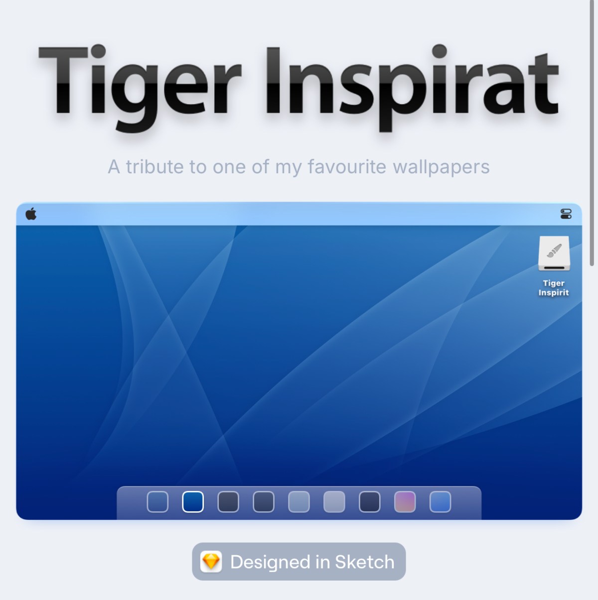 Tiger Inspirat — Tribute to the Best Mac OS X Default Desktop&nbsp;Picture